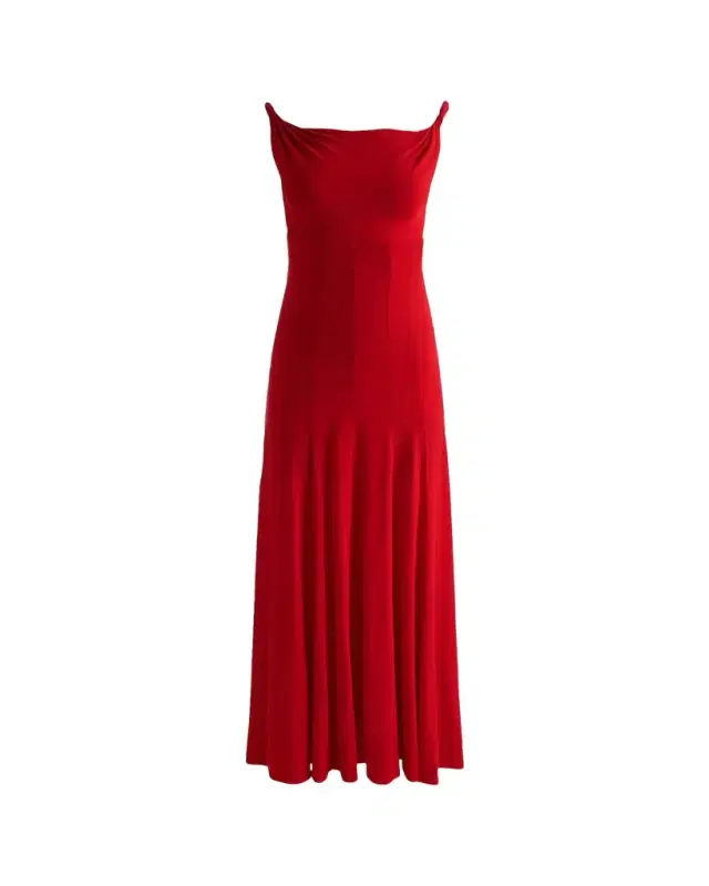 Noelia Twist-Strap Maxi Dress