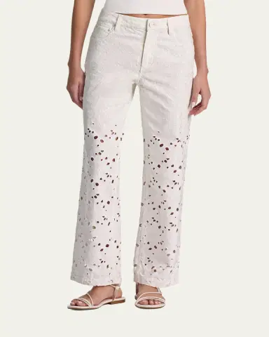 Alice + Olivia Chic Laser-Cut Jeans | Thumbnail 4 Alice + Olivia Chic Laser-Cut Jeans | Thumbnail 4