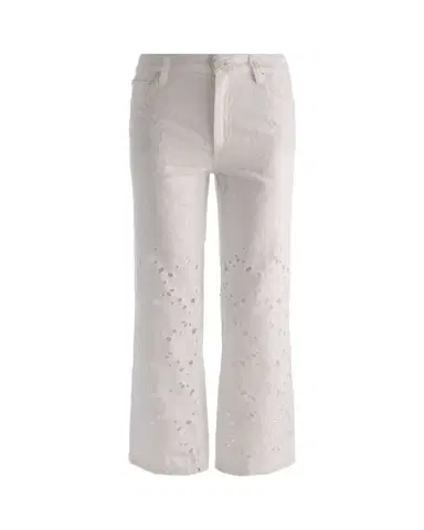 Alice + Olivia Chic Laser-Cut Jeans | Thumbnail 1 Alice + Olivia Chic Laser-Cut Jeans | Thumbnail 1