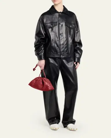 Bottega Veneta Dustbag Notte Leather Shoulder Bag | Thumbnail 9 Bottega Veneta Dustbag Notte Leather Shoulder Bag | Thumbnail 9