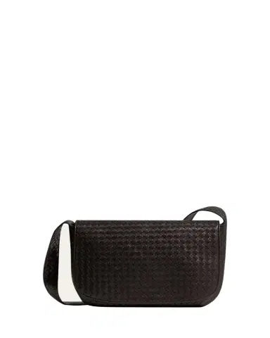 Bottega Veneta Men's Large Intrecciato Leather Flap Messenger Bag | Thumbnail 1 Bottega Veneta Men's Large Intrecciato Leather Flap Messenger Bag | Thumbnail 1