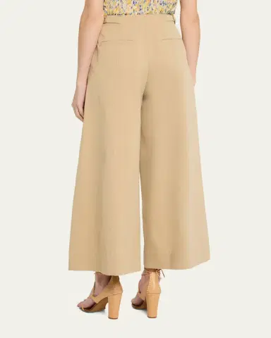 Ulla Johnson Sascha Cropped Wide-Leg Cotton Trousers | Thumbnail 3 Ulla Johnson Sascha Cropped Wide-Leg Cotton Trousers | Thumbnail 3
