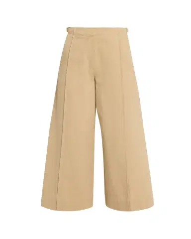 Ulla Johnson Sascha Cropped Wide-Leg Cotton Trousers | Thumbnail 1 Ulla Johnson Sascha Cropped Wide-Leg Cotton Trousers | Thumbnail 1