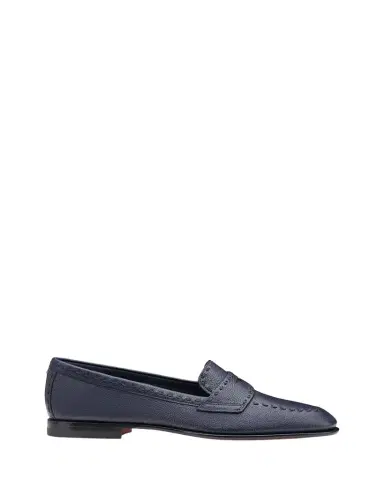 Santoni Marlene Leather Penny Loafers | Thumbnail 1