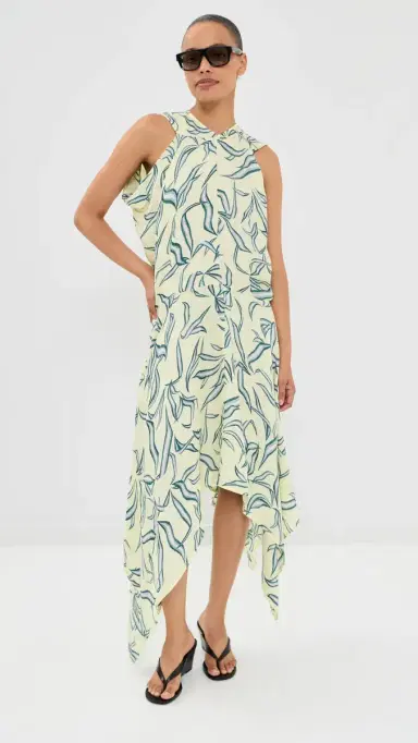 Proenza Schouler Sybella Dress Yellow Multi 8 | Thumbnail 5