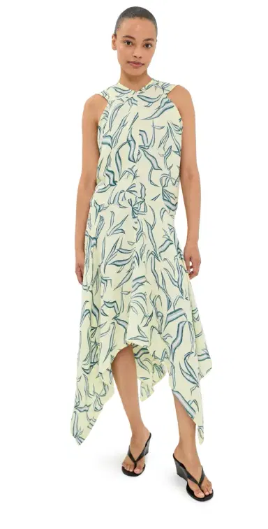 Proenza Schouler Sybella Dress Yellow Multi 8 | Thumbnail 1