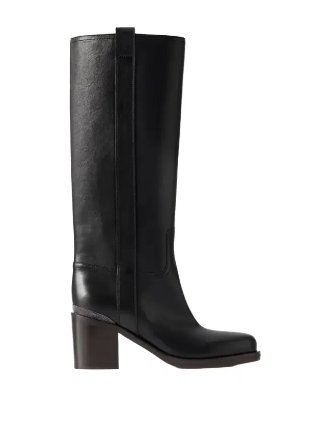 Brunello Cucinelli Leather Knee Boots