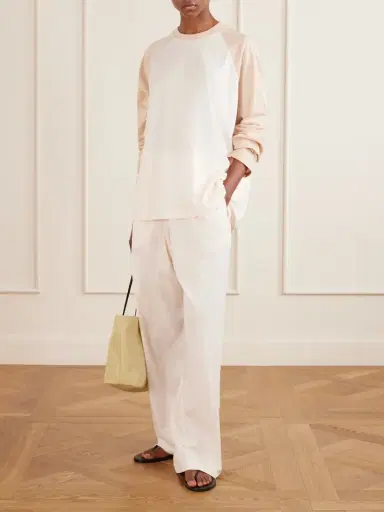 Wardrobe.NYC Cotton Pajama Wide-leg Pants | Thumbnail 2 Wardrobe.NYC Cotton Pajama Wide-leg Pants | Thumbnail 2
