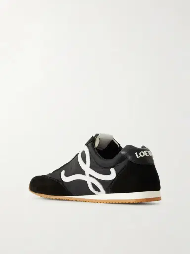 Loewe Ballet Runner 2.0 Logo-appliquéd Leather, Shell And Suede Sneakers | Thumbnail 3