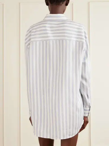 Gucci Striped Logo-jacquard Silk Shirt | Thumbnail 4