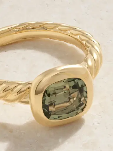 David Yurman Dy Mercer® 18-karat Gold Prasiolite Ring | Thumbnail 4 David Yurman Dy Mercer® 18-karat Gold Prasiolite Ring | Thumbnail 4