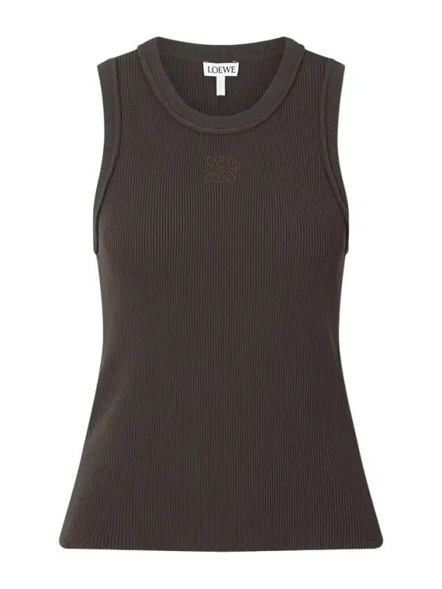 Anagram-embroidered Ribbed Tank Anagram-embroidered Ribbed Tank