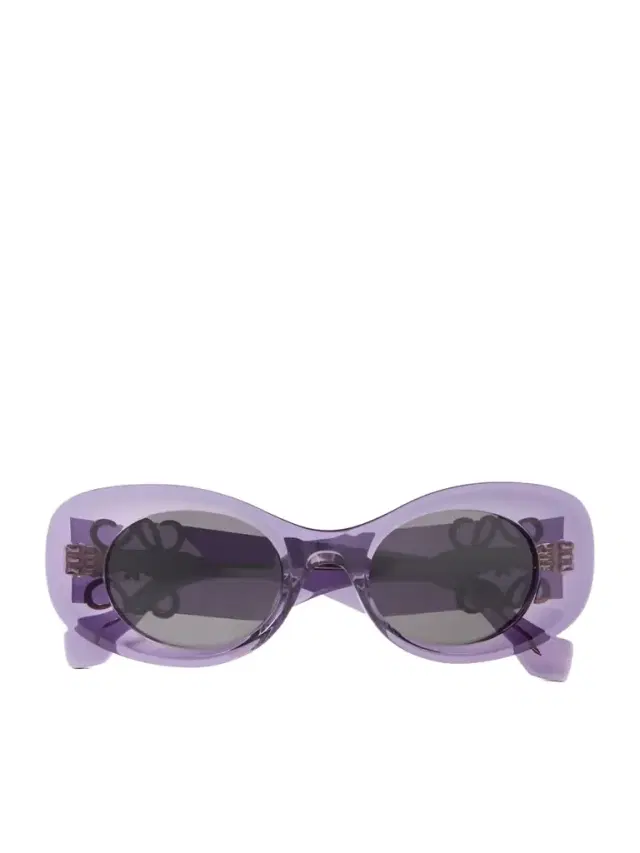 Oval-frame Acetate Sunglasses