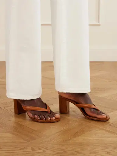 Gianvito Rossi 70 Leather Thong Sandals | Thumbnail 2 Gianvito Rossi 70 Leather Thong Sandals | Thumbnail 2