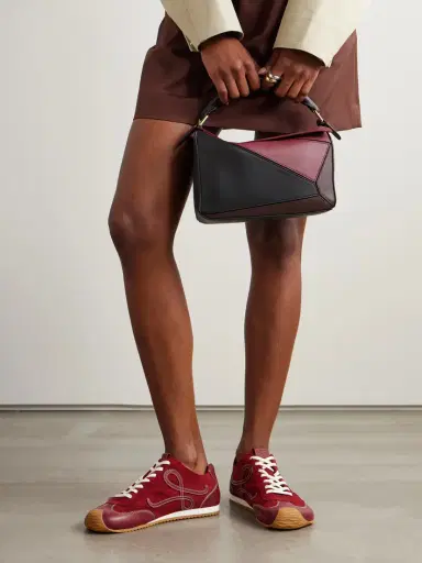 Loewe Ballet Runner 2.0 Logo-appliquéd Leather And Suede Sneakers | Thumbnail 2 Loewe Ballet Runner 2.0 Logo-appliquéd Leather And Suede Sneakers | Thumbnail 2