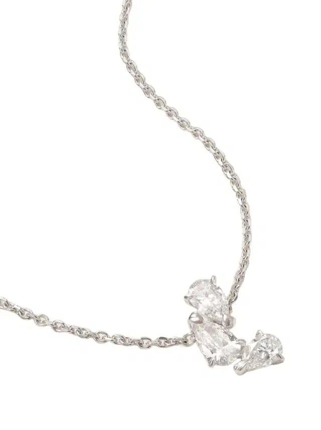 Serti Sur Vide 18-karat White Gold Diamond Necklace