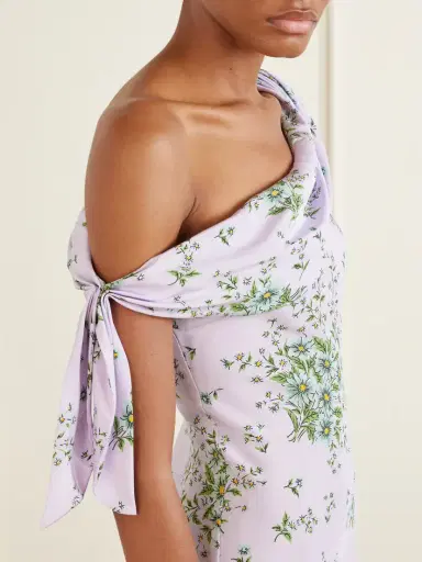 Rodarte Floral-print Silk-crepe Midi Dress | Thumbnail 4
