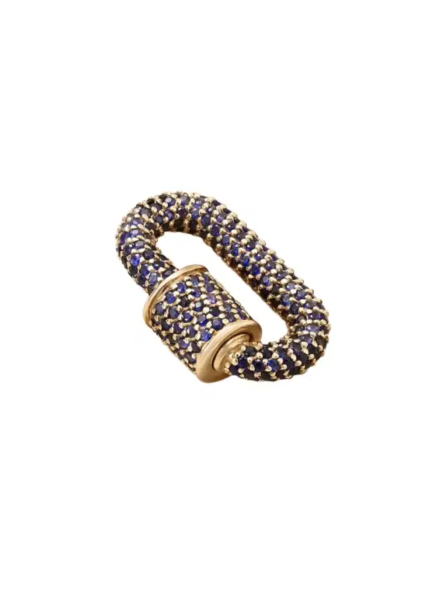 Allstone Chubby Babylock 14-karat Gold Sapphire Pendant