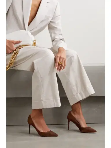 Aquazzura Purist 85 Suede Pumps | Thumbnail 2 Aquazzura Purist 85 Suede Pumps | Thumbnail 2