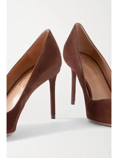 Aquazzura Purist 85 Suede Pumps | Thumbnail 4 Aquazzura Purist 85 Suede Pumps | Thumbnail 4