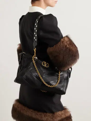 Valentino Garavani Growl Medium Embellished Leather Shoulder Bag | Thumbnail 6