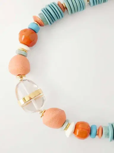 Lizzie Fortunato Neptune Gold-plated Multi-stone Necklace | Thumbnail 4