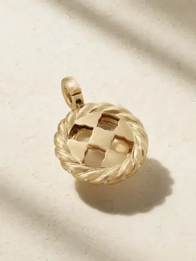 David Yurman 18-karat Gold, Diamond And Pearl Pendant. | Thumbnail 3