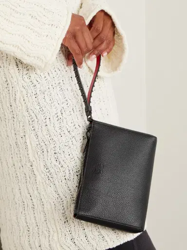 Christian Louboutin Cabata Studded Textured-leather Clutch | Thumbnail 2 Christian Louboutin Cabata Studded Textured-leather Clutch | Thumbnail 2