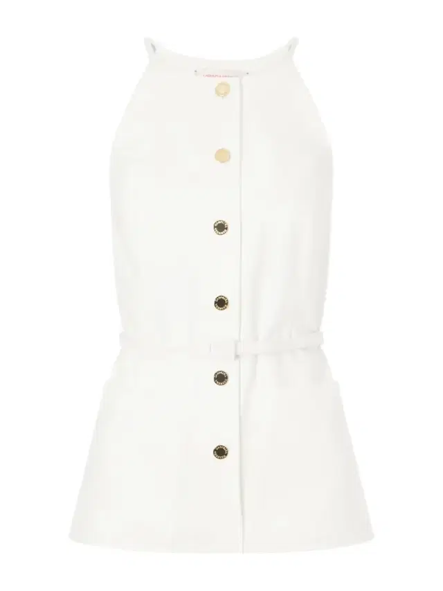 Belted Cotton-blend Blouse