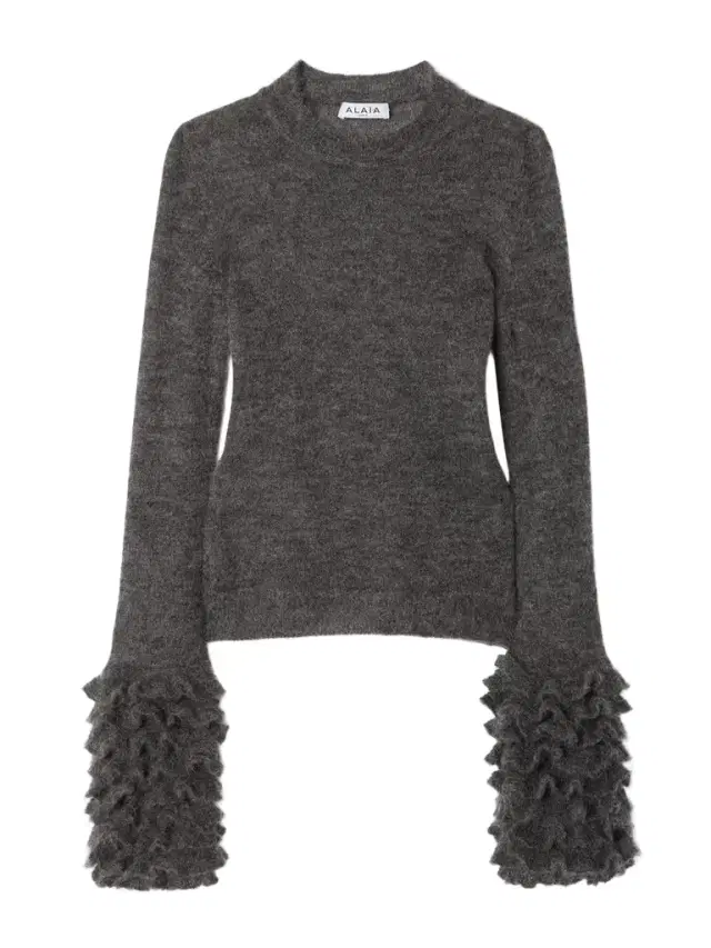 Ruched Mohair-blend Sweater