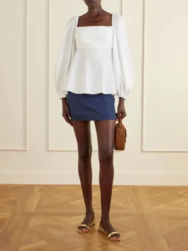Carolina Herrera Cotton-blend Poplin Blouse | Thumbnail 2 Carolina Herrera Cotton-blend Poplin Blouse | Thumbnail 2