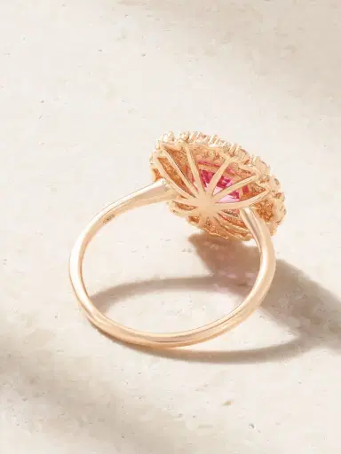 Suzanne Kalan 18-karat Rose Gold, Sapphire And Diamond Ring | Thumbnail 4