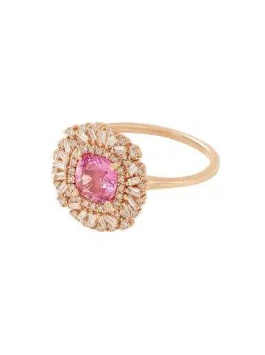 Suzanne Kalan 18-karat Rose Gold, Sapphire And Diamond Ring | Thumbnail 1