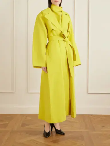 Alaïa Belted Paper-blend Trench Coat | Thumbnail 3 Alaïa Belted Paper-blend Trench Coat | Thumbnail 3