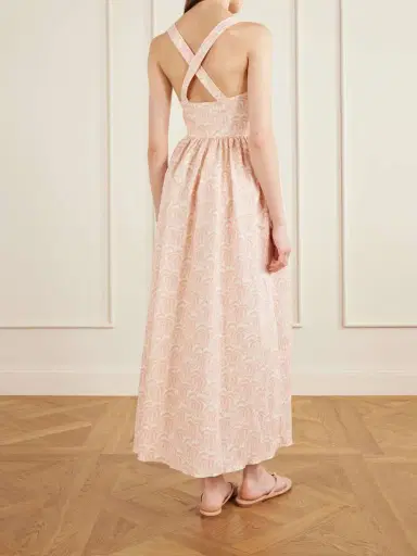 Matteau Crossback Linen-blended Maxi Dress | Thumbnail 3
