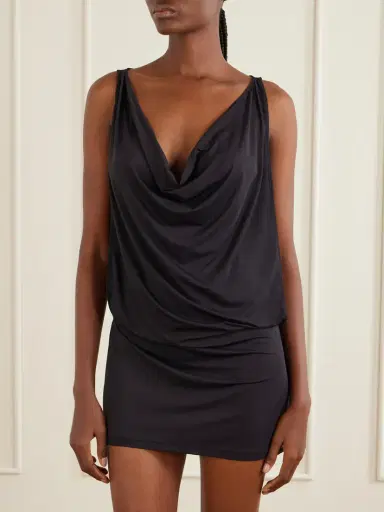Kiki de Montparnasse Echauffe Draped Jersey Mini Dress | Thumbnail 2 Kiki de Montparnasse Echauffe Draped Jersey Mini Dress | Thumbnail 2