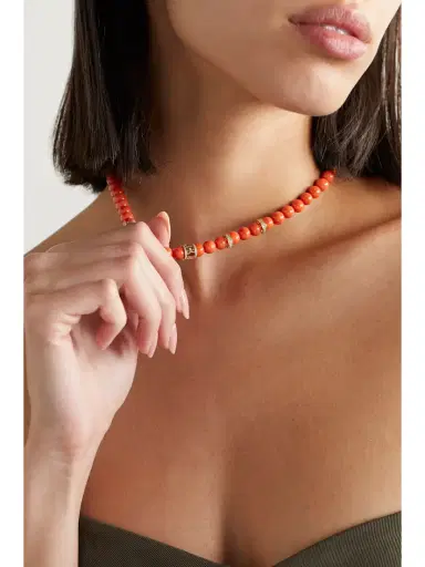Sydney Evan Multi Wheel 14-karat Gold, Coral And Diamond Necklace | Thumbnail 2 Sydney Evan Multi Wheel 14-karat Gold, Coral And Diamond Necklace | Thumbnail 2