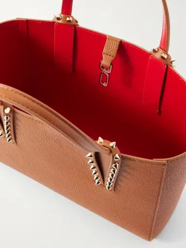 Christian Louboutin Cabata Mini Spiked Textured-leather Tote | Thumbnail 6 Christian Louboutin Cabata Mini Spiked Textured-leather Tote | Thumbnail 6