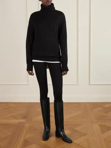 CHRISTEN Classic Square Leather Knee Boots | Thumbnail 4