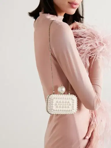 Jimmy Choo Cloud Micro Embellished Satin Clutch | Thumbnail 5