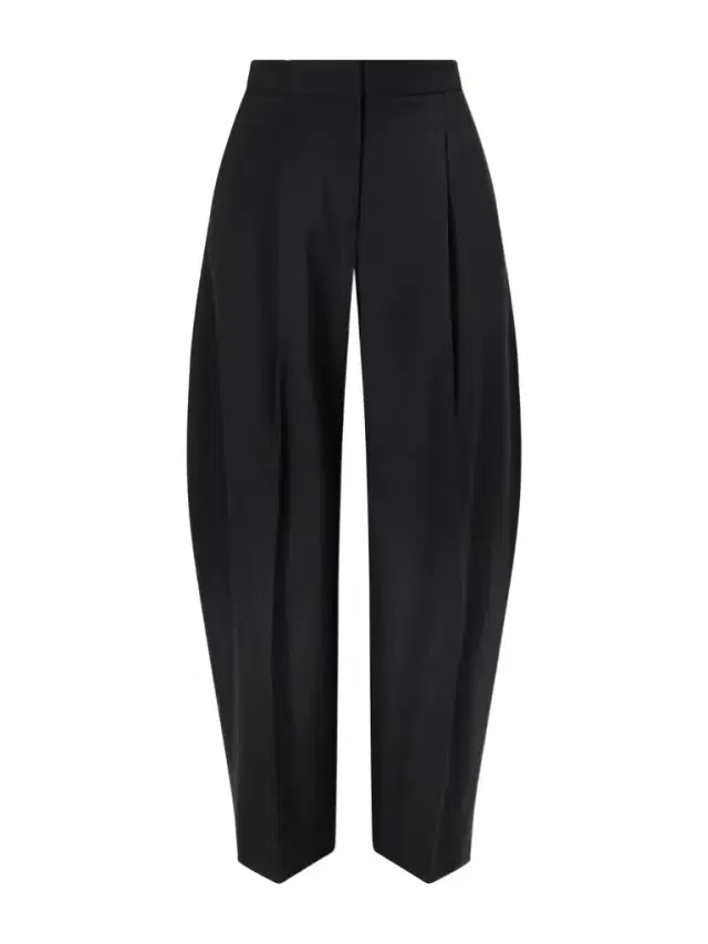 Pleated Wool-blend Gabardine Tapered Pants