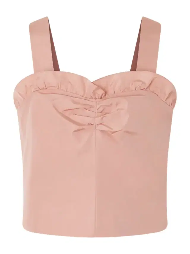 Cropped Ruffled Taffeta Top