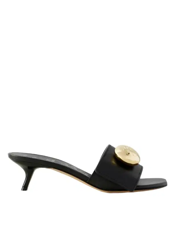 Pebble Embellished Leather Sandals