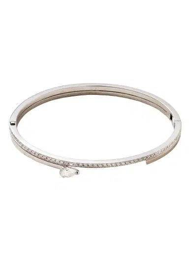 Repossi Serti Sur Vide 18-karat White Gold Diamond Bracelet | Thumbnail 1