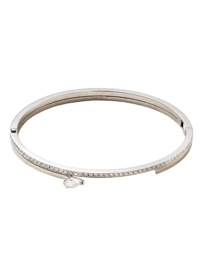 Serti Sur Vide 18-karat White Gold Diamond Bracelet