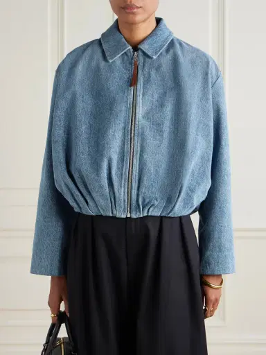 Loewe Draped Denim Jacket - Mid denim | Thumbnail 3