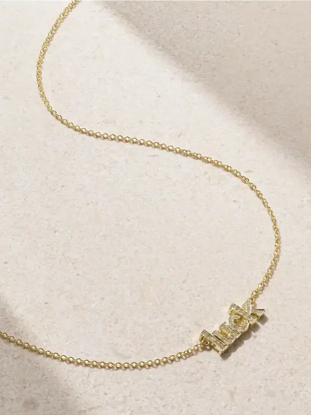 Luck 18-karat Gold Diamond Necklace