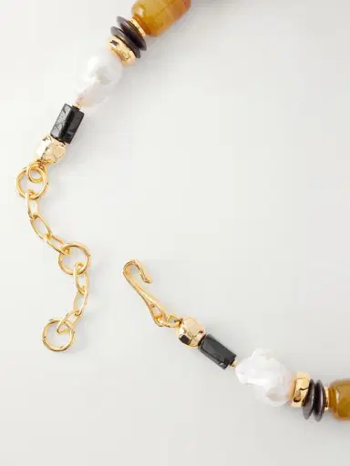 Lizzie Fortunato Ilios Gold-plated Multi-stone Necklace | Thumbnail 3