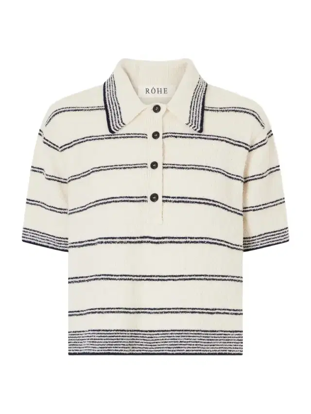 Striped Cotton-blend Terry Polo Shirt