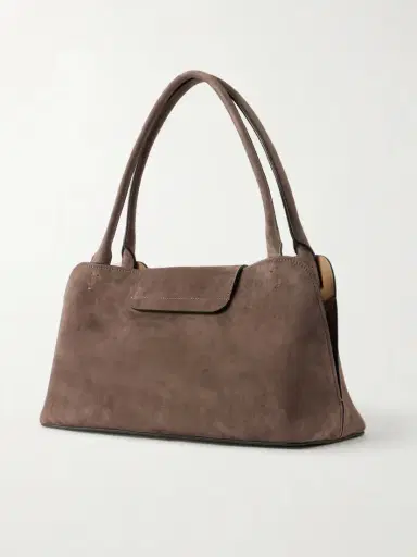 Versace Vivienne Logo-embellished Suede Shoulder Bag | Thumbnail 4 Versace Vivienne Logo-embellished Suede Shoulder Bag | Thumbnail 4
